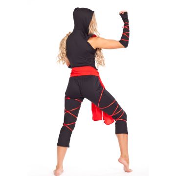 Ladies Ninja Fancy Dress Costume