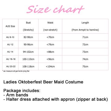 Ladies Oktoberfest Beer Maid Costume