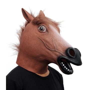 Horse Head Mask Latex Animal Costume Accessories