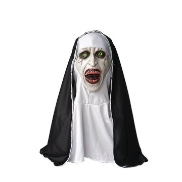 Nun Horror Movie Face Mask Costume lm132