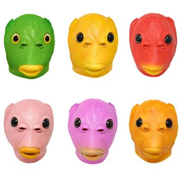 Funny Rubber Fish Head Mask – Halloween & Party Costume Accessory