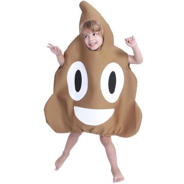 Kids Poo Emoji Costume lp1033