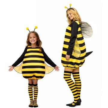 Kids Bumblebee Costume with Wings and Striped Socks - alternate view 7