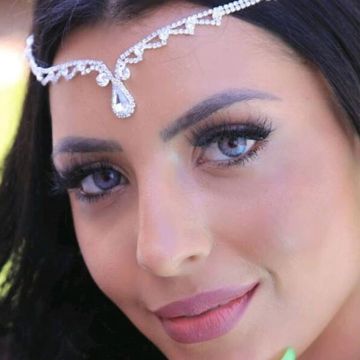 Headpiece Jewelry - Bohemian Bridal Head Chain with Teardrop Crystal