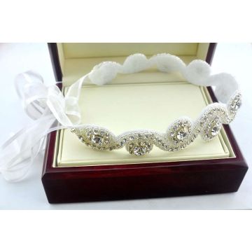 Adult 1920s Crystal Headband - Art Deco Gatsby Rhinestone Bridal Headpiece