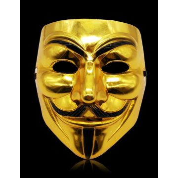 golden V For Vendetta Mask lx2025-3