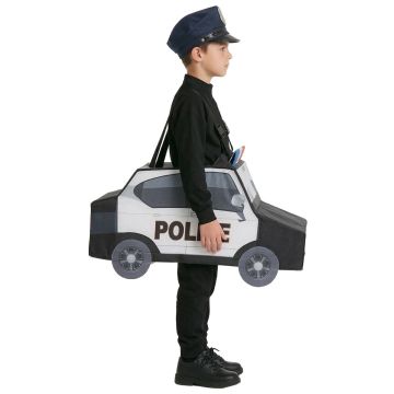 Kids Police Officer Costume - Black Police Cruiser Wear-On Career Set
