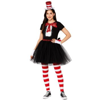 Women Cat In The Hat Costume set