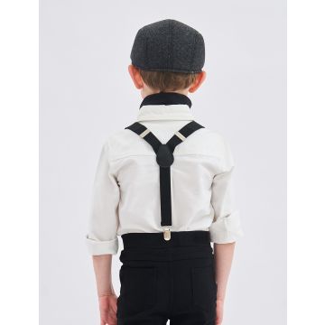 Kids Victorian Newsboy Costume Set - Cap, Suspenders & Neckerchief