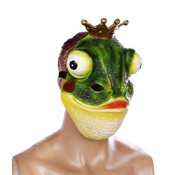 Adult Frog Mask - Fairy Tale Prince Character Costume Accessory