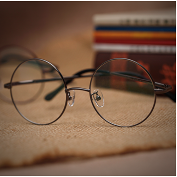 Kids and Adults Old Age Granny Glasses - Round Wire Rim Spectacles for 100 Days of School