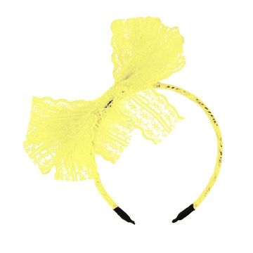 Yellow 80s Lace Headband