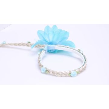 Kids Ice Princess Braided Headband with Hair Plait - 55cm Blonde Wig