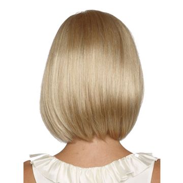 Adult Blonde Bob Wig with Fringe - Retro 60s Mod Style Costume Wig