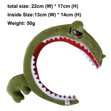 Kids Dinosaur Headband - Green Monster Jaws Costume Accessory
