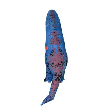 Kids Inflatable Blue T-Rex Dinosaur Costume - Battery-Powered Full-Body Suit