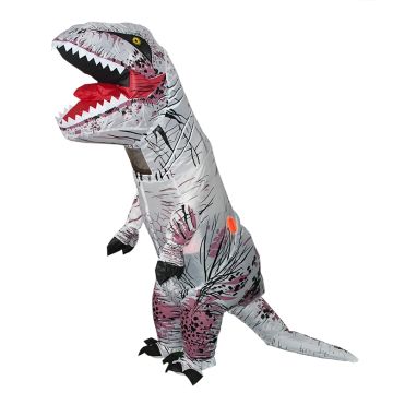 Kids White T-REX Inflatable Costume tt2001kwhite