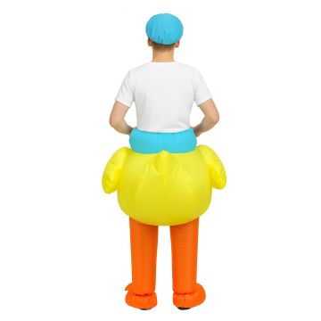 Kids and Adults Inflatable Duck Costume - Carry-Me Yellow Rubber Ducky Outfit