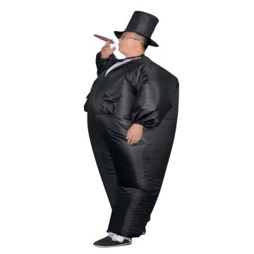 Adult Inflatable Tuxedo Costume - Fat Suit Businessman Fancy Dress