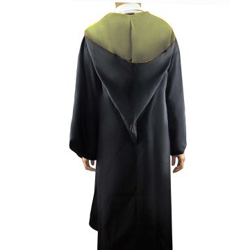 Kids Wizard School Robe - Yellow House Costume with Hooded Cape