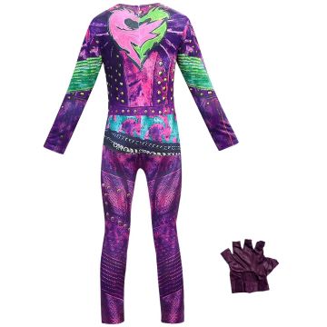 Kids Magical Heirs Purple Dragon Heir Costume - Purple Dragon Scale Jumpsuit