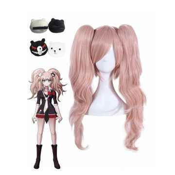 Womens Anime Schoolgirl Costume with Wig - Black Red Cosplay Uniform Set