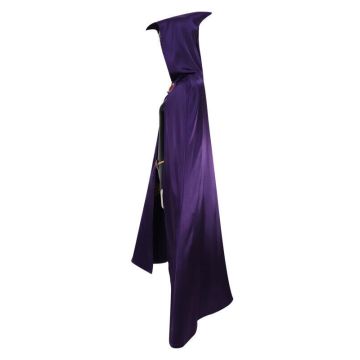 Womens Raven Costume - Dark Mystic Superhero Cape & Bodysuit Set