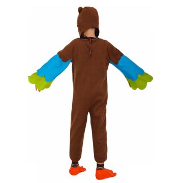 Kids Owl Costume - Woodland Bird Jumpsuit with Hood