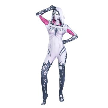 Adult Pink Web Hero Bodysuit Costume - Full Body Symbiote Cosplay Suit