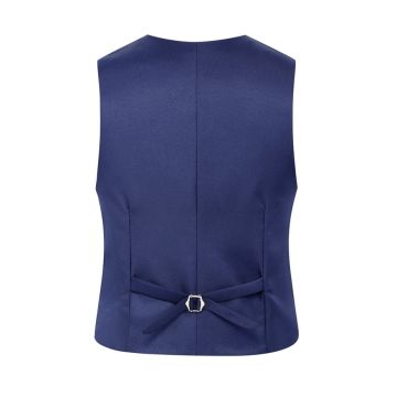 Adult Navy Blue Formal Waistcoat Costume with Adjustable Back
