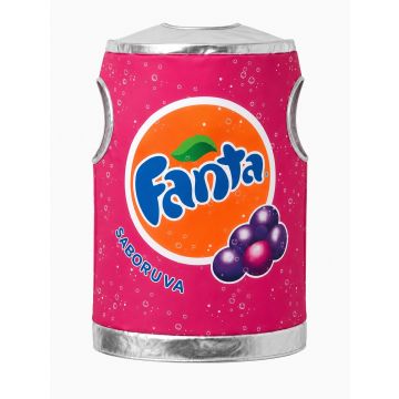 Kids Grape Soda Can Costume - Pink Soft Drink Can Tabard
