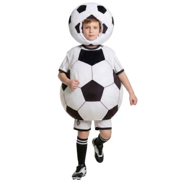 Kids Soccer Ball Costume - Padded Football Tunic with Matching Hood