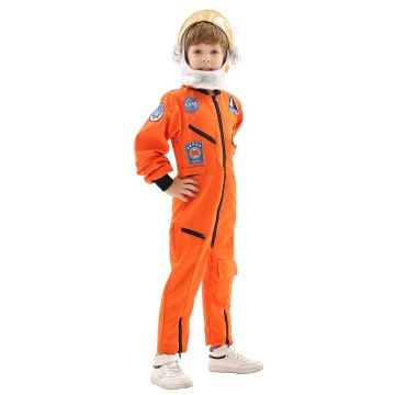 Kids Astronaut Costume - NASA Shuttle Pilot Flight Suit with Helmet