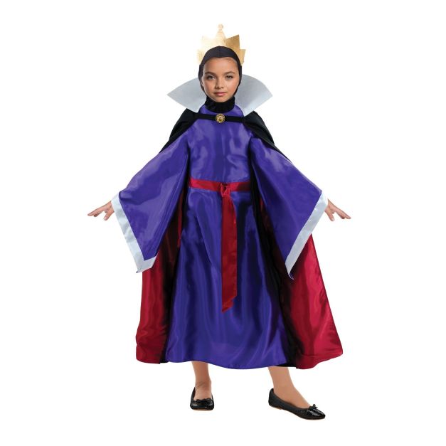 Kids Disney Evil Queen costume with purple dress and black cape Kids Disney Evil Queen costume with purple dress and black cape