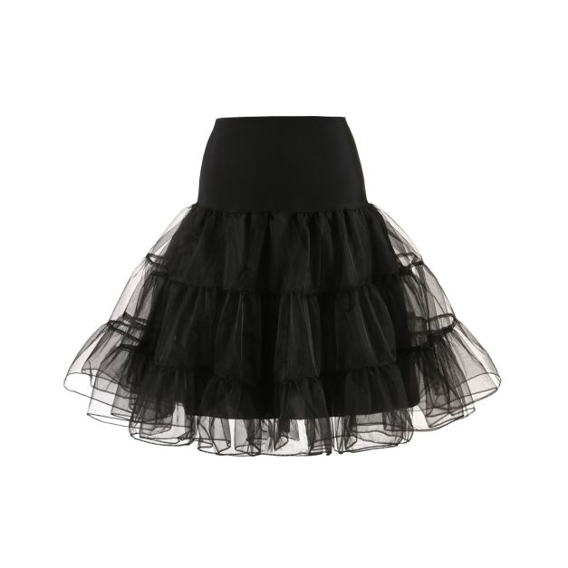 Adult 50s rockabilly petticoat with organza layers and elastic waist Adult 50s rockabilly petticoat with organza layers and elastic waist