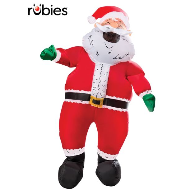 Adult inflatable Santa Claus costume full body suit with battery fan Adult inflatable Santa Claus costume full body suit with battery fan