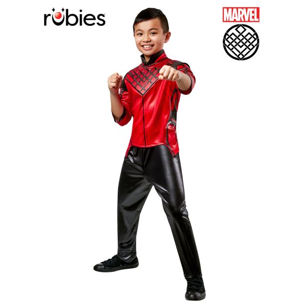 Kids Shang-Chi costume with red and black top and pants Kids Shang-Chi costume with red and black top and pants