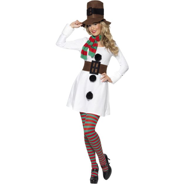 snowman christmas dress Women's Costume SWEET AS EVER POWER