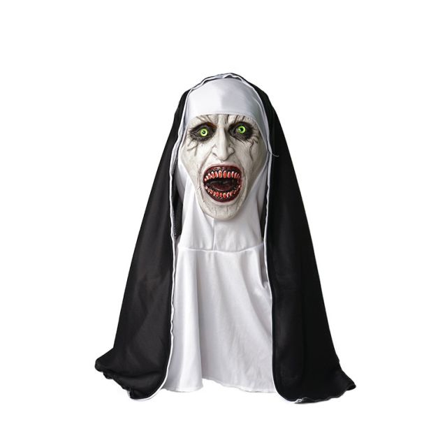 Nun Horror Movie Face Mask Costume lm132 Nun Horror Movie Face Mask Costume lm132