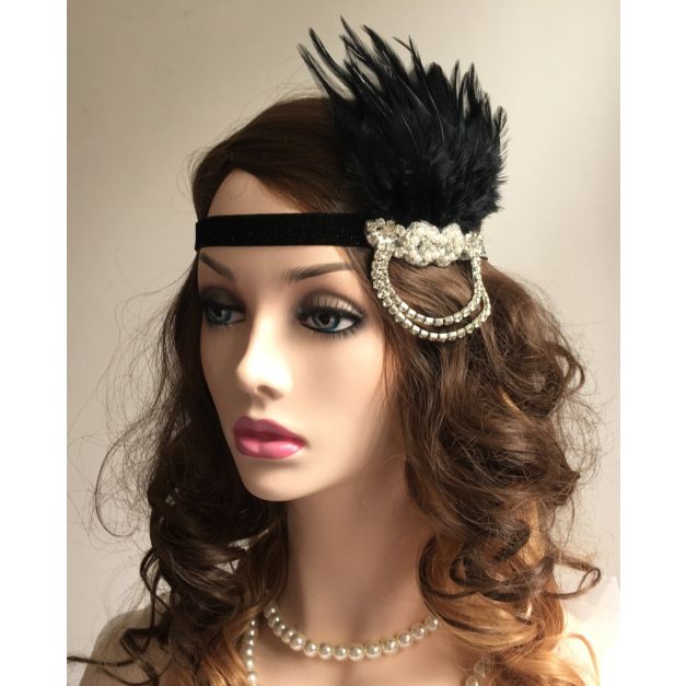 Vintage-style feather headpiece for Charleston parties and Great Gatsby events Vintage-style feather headpiece for Charleston parties and Great Gatsby events