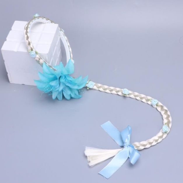 Blonde braided princess wig headband for Book Week costume Blonde braided princess wig headband for Book Week costume