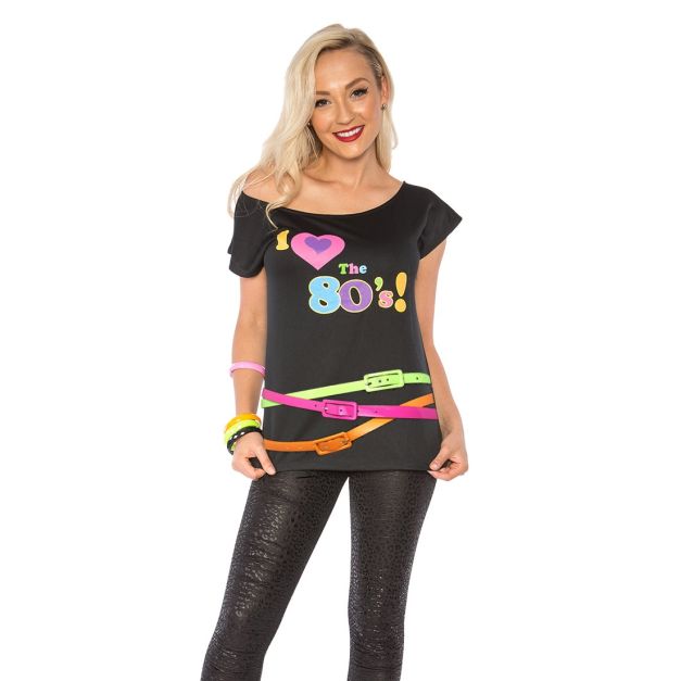 80s Style Neon Costume Three Belts  tt1146