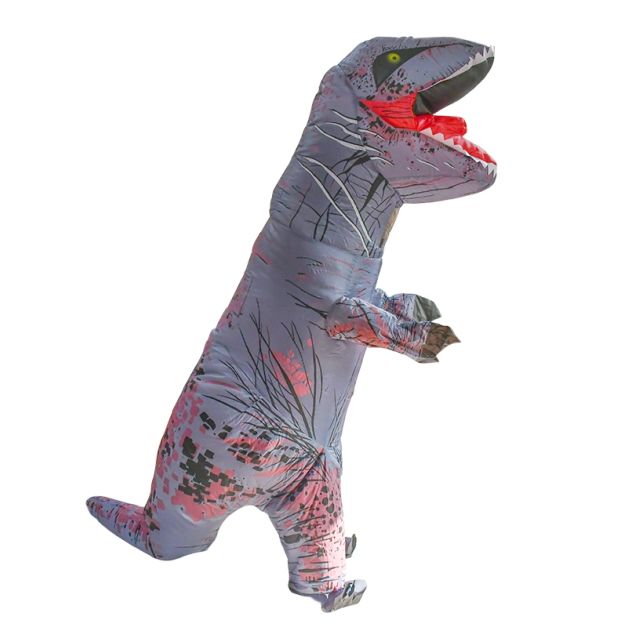 Kids Grey T-REX Inflatable Costume tt2001kgrey Kids Grey T-REX Inflatable Costume tt2001kgrey