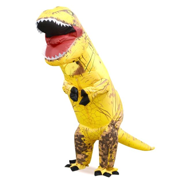 Kids Yellow T-REX Inflatable Costume tt2001kyellow