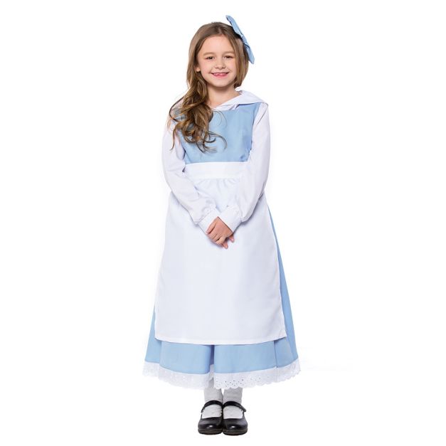 Womens Victorian Maid Costume - Olden Days Servant Dress with Apron - alternate view 9 Womens Victorian Maid Costume - Olden Days Servant Dress with Apron - alternate view 9