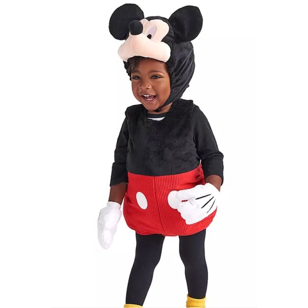 Kids classic mouse character costume vest with red shorts and white buttons Kids classic mouse character costume vest with red shorts and white buttons