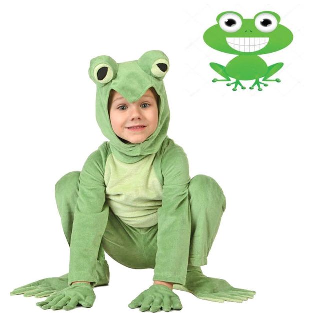 Plush velour frog costume for Book Week and animal dress-up events Plush velour frog costume for Book Week and animal dress-up events
