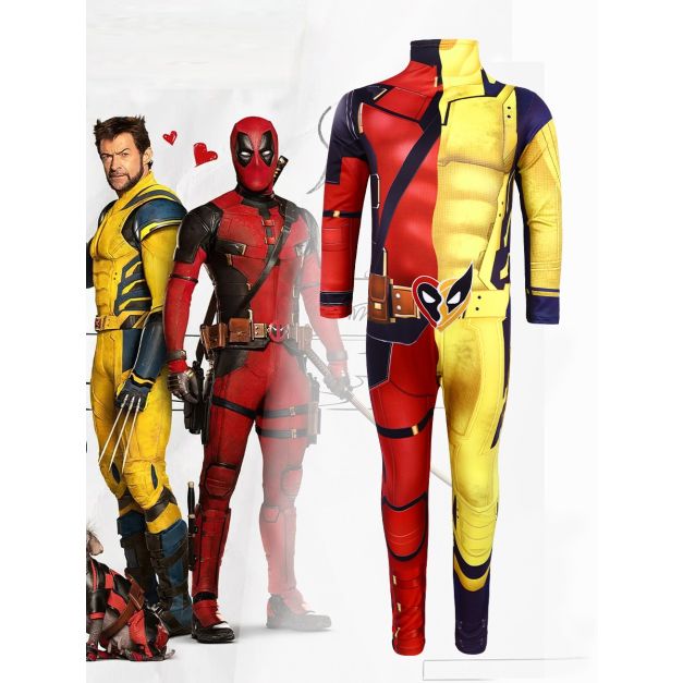 Adult and Boys Deadpool & Wolverine Costume tt3403 Adult and Boys Deadpool & Wolverine Costume tt3403