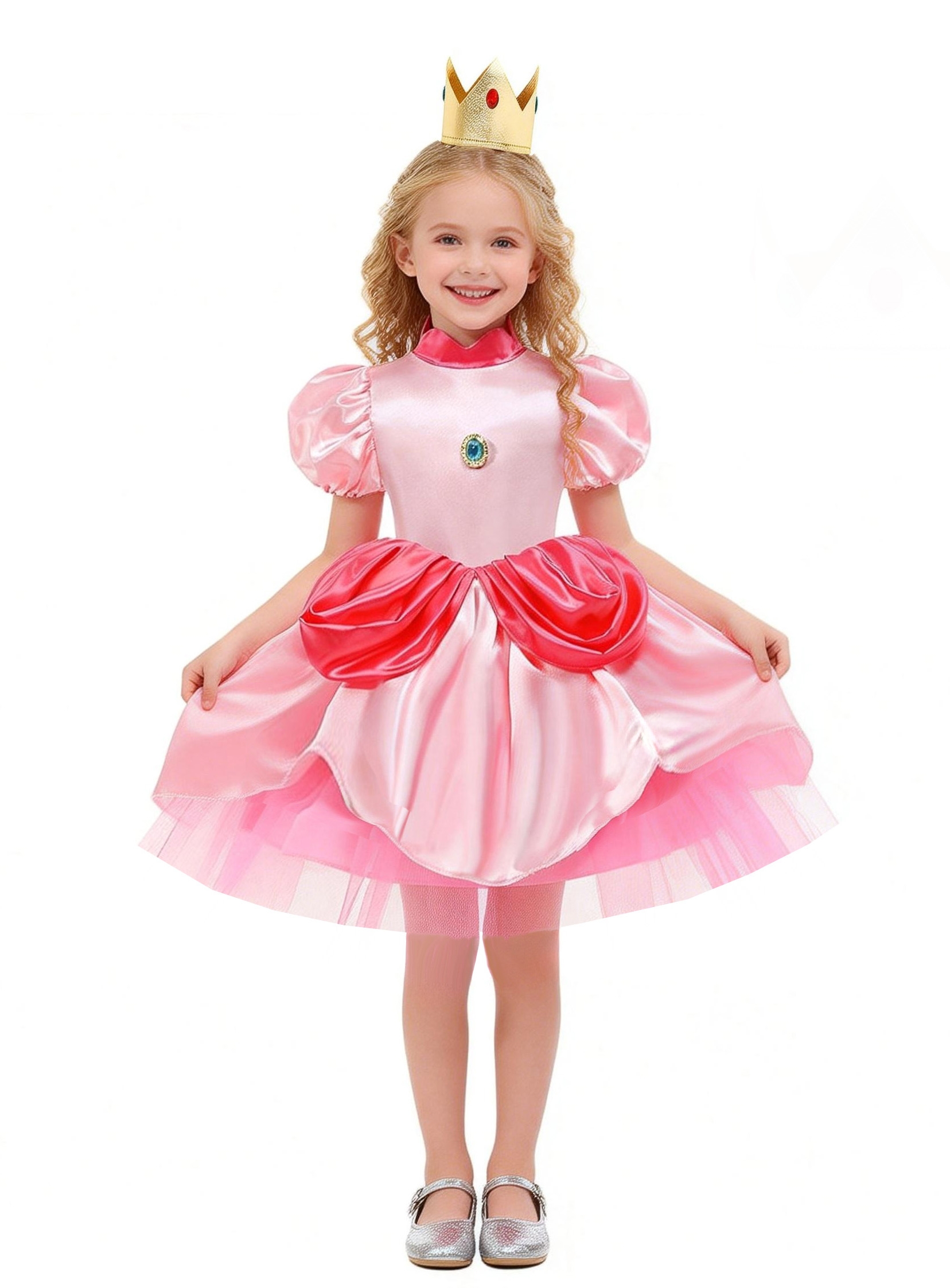 strapless open back dress Light Up Princess Costume For Little Girl main image 1