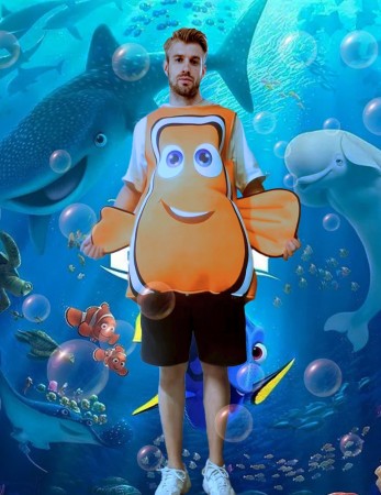 Nemo clownfish costume as Adult Book Week outfit – Gels well!